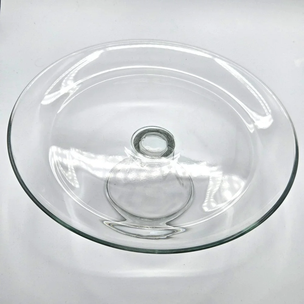 Pedestal Cake Stand with Hand Painted Poinsettias on Domed Lid  One of a Kind‎